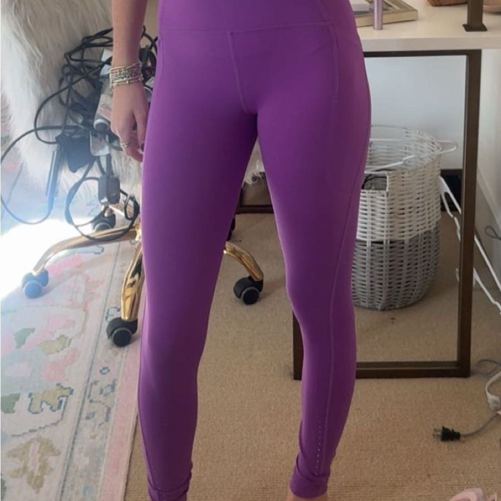 Lululemon Vibrant Purple Leggings